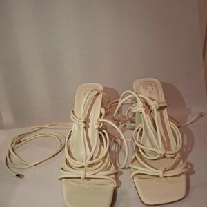 Primark Cream Strappy Heels